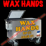 wax hands button