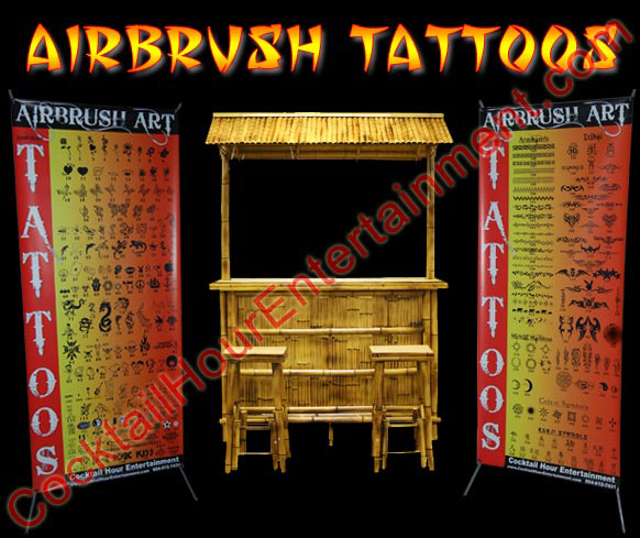 airbrush tattoos display